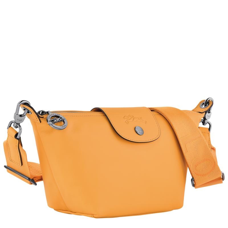 Apricot Orange Men's Longchamp Le Pliage Xtra XS Crossbody Bags | 26314-QFOH