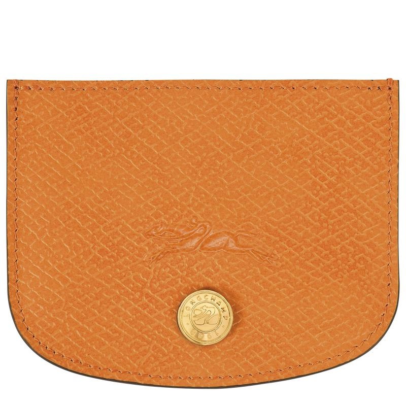 Apricot Orange Men\'s Longchamp Épure Cardholders | 46081-EOJC