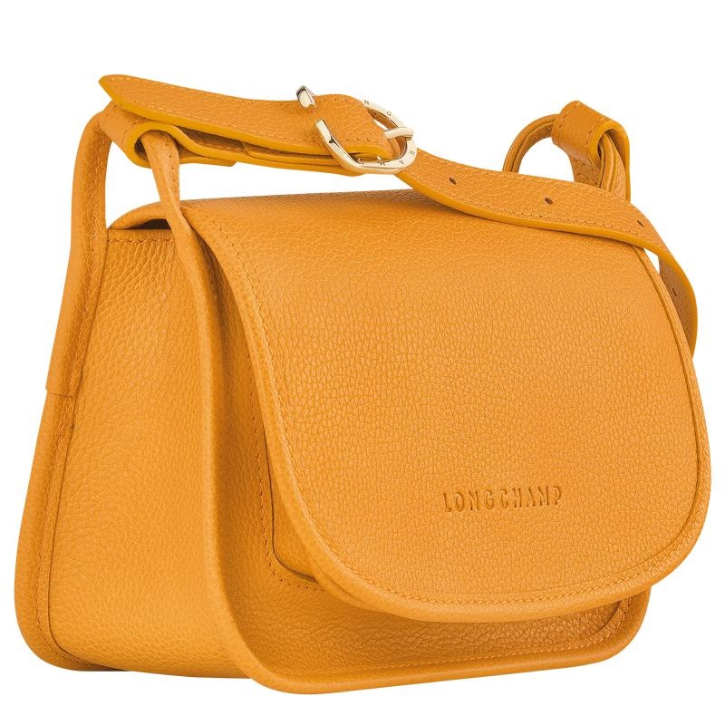 Apricot Orange Women's Longchamp Le Foulonné S Crossbody Bags | 97136-HFWZ