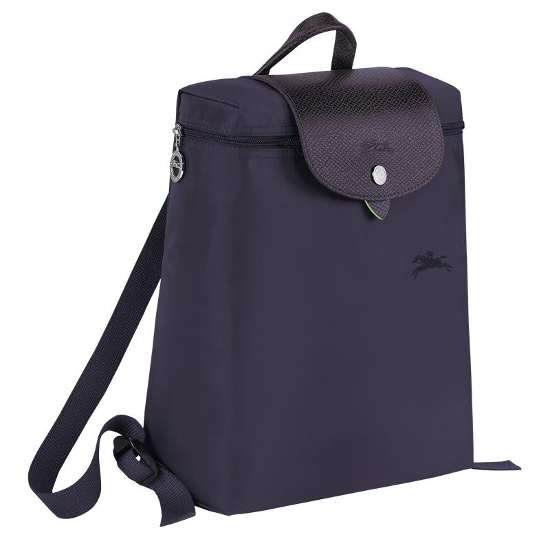 Bilberry Purple Men's Longchamp Le Pliage Green M Backpacks | 64720-WRYS