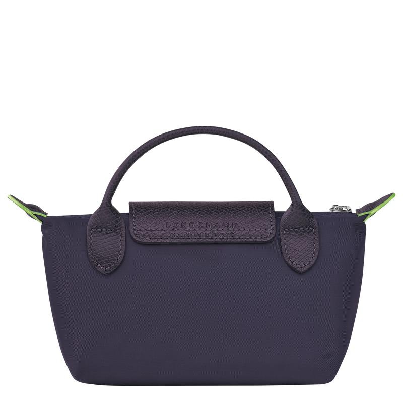 Bilberry Purple Women's Longchamp Le Pliage Green with handle Pouches | 73094-MJTV