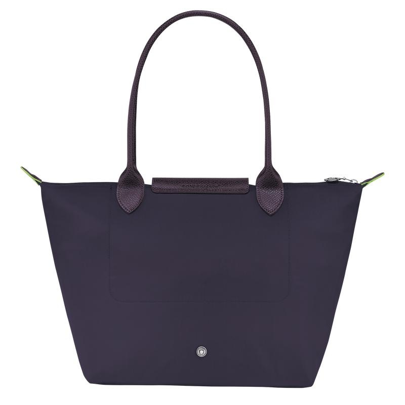 Bilberry Purple Women's Longchamp Le Pliage Green M Tote Bag | 29643-HWCM