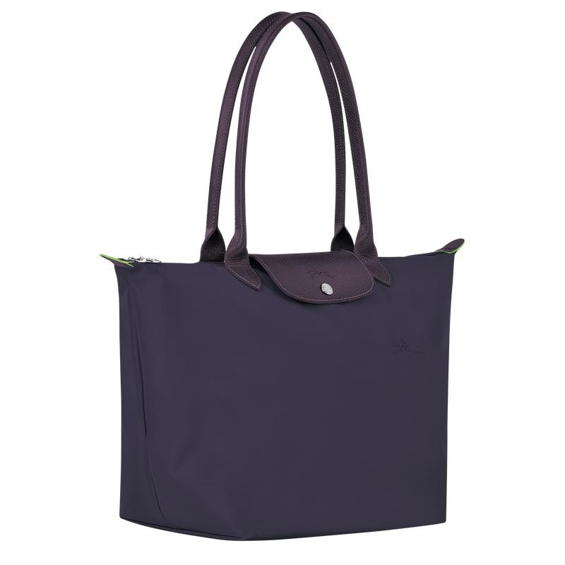 Bilberry Purple Women's Longchamp Le Pliage Green L Tote Bag | 87250-SGKA