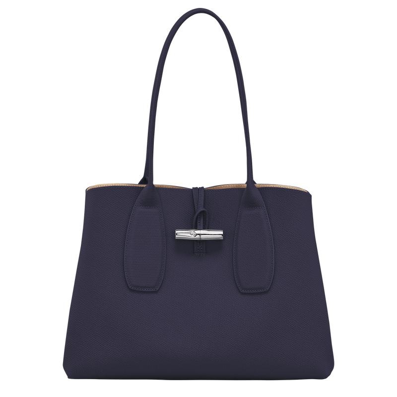 Bilberry Purple Women\'s Longchamp Roseau L Tote Bag | 83756-DIZX