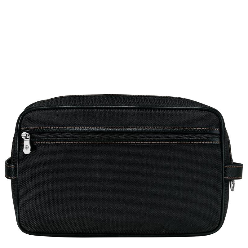 Black Men's Longchamp Boxford Toiletry Bags | 28169-MBGJ