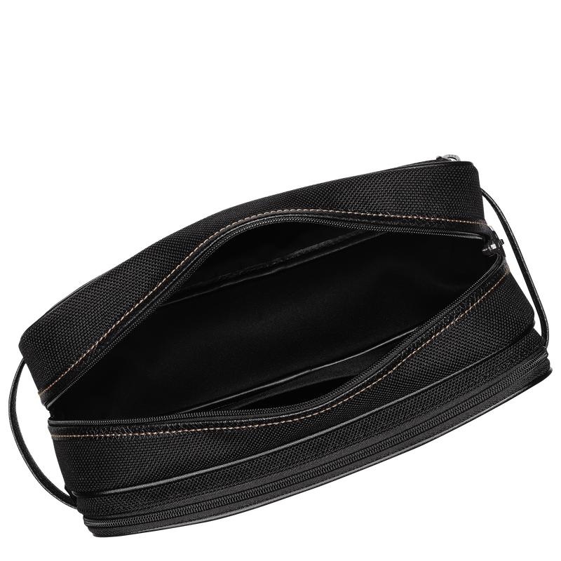 Black Men's Longchamp Boxford Toiletry Bags | 28169-MBGJ