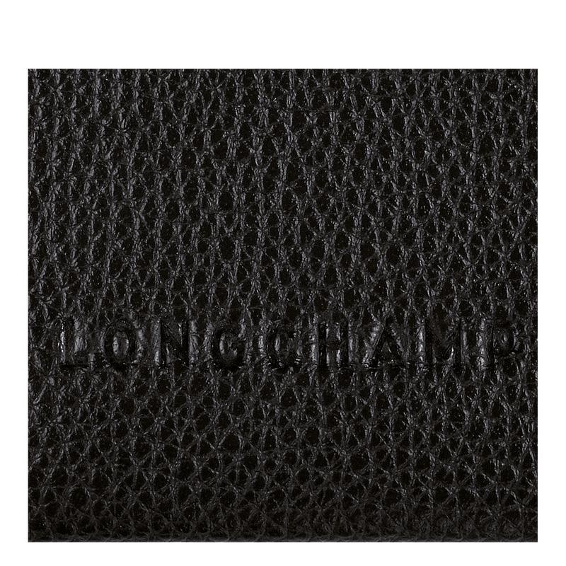 Black Men's Longchamp Le Foulonné Cardholders | 59841-NJXG