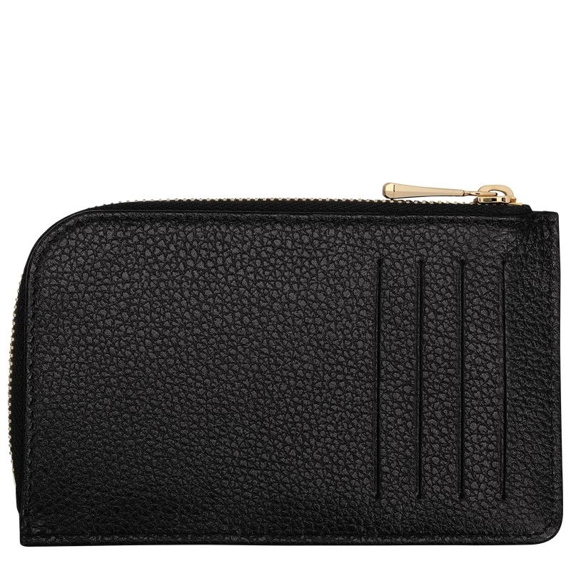 Black Men's Longchamp Le Foulonné Cardholders | 26975-BPCA