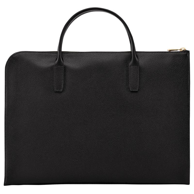 Black Men's Longchamp Le Foulonné S Briefcase | 98213-FEZC