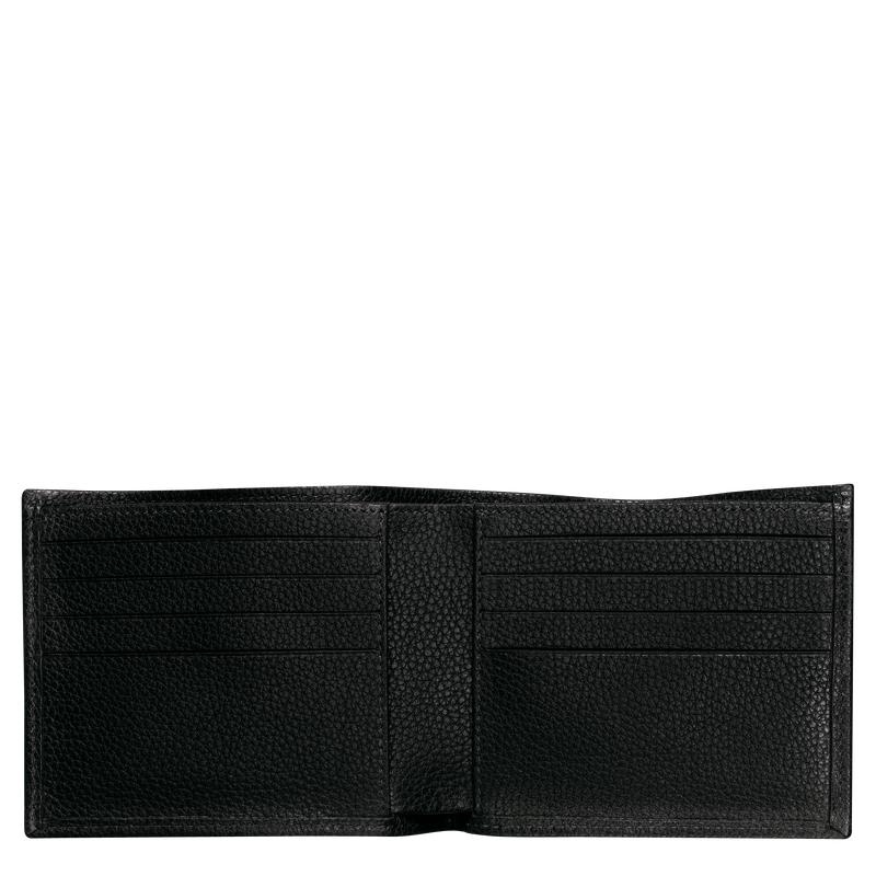 Black Men's Longchamp Le Foulonné Wallets | 78412-QZGT