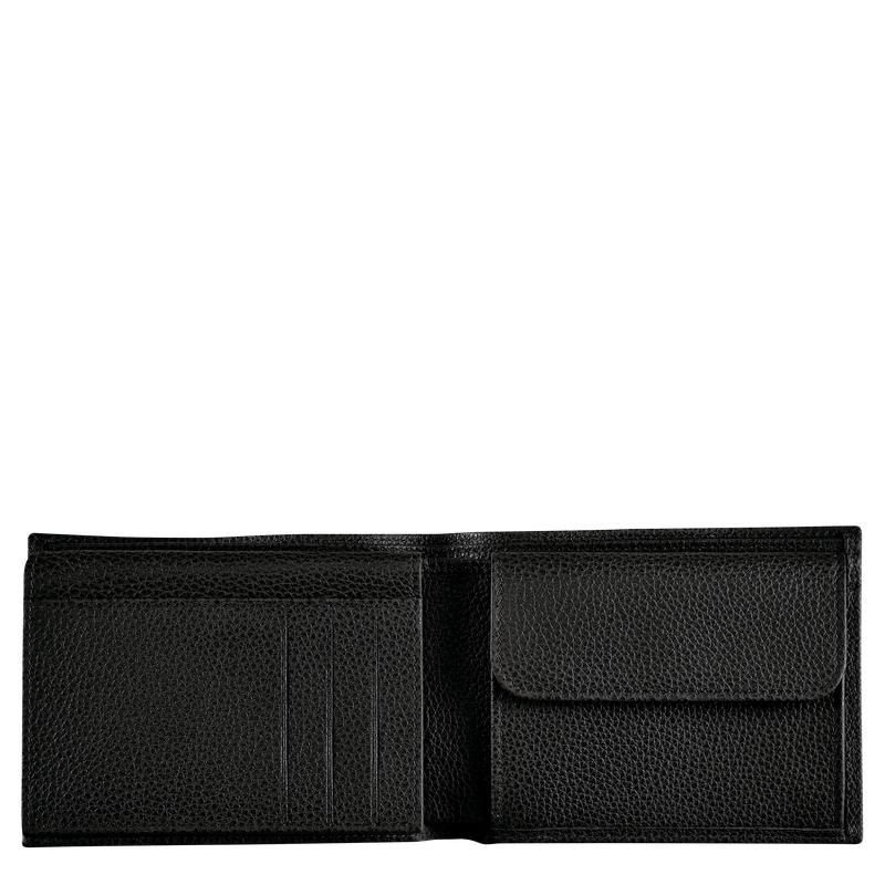 Black Men's Longchamp Le Foulonné Wallets | 84962-TBPD