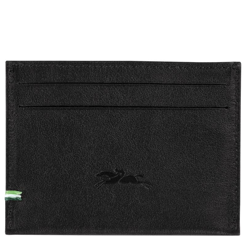 Black Men's Longchamp sur Seine Cardholders | 01642-MTUA