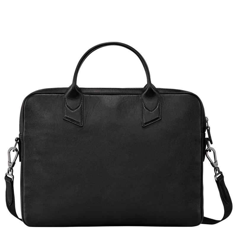 Black Men's Longchamp sur Seine S Briefcase | 56940-AKXG