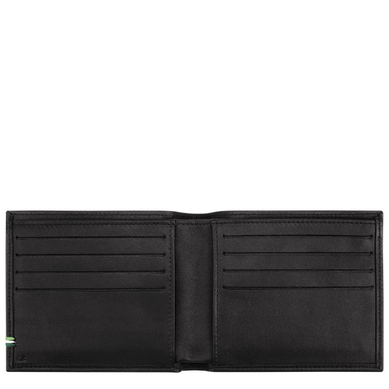 Black Men's Longchamp sur Seine Wallets | 08945-LVEW