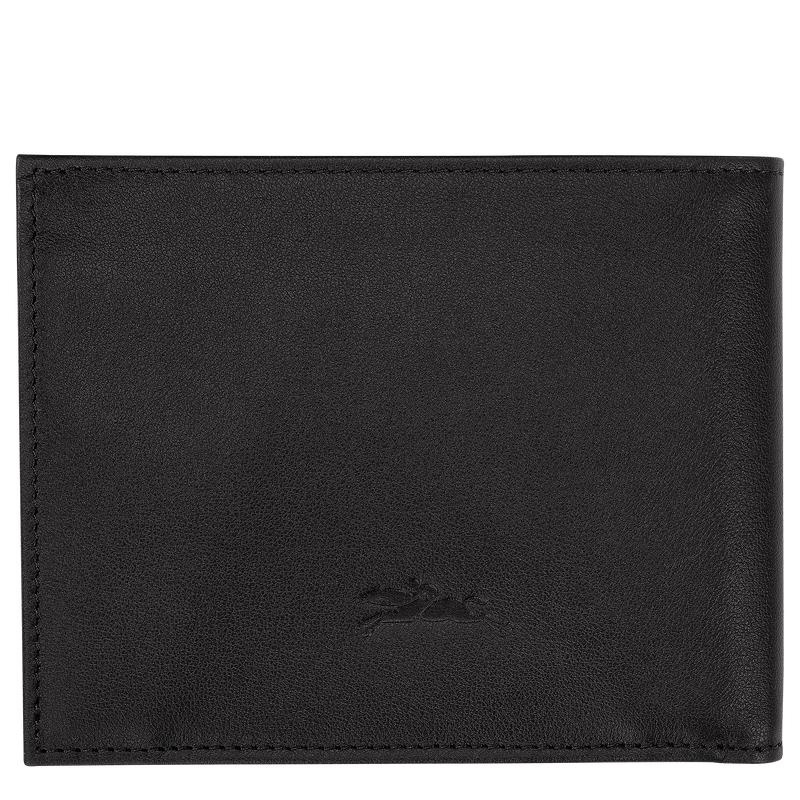 Black Men's Longchamp sur Seine Wallets | 08453-XGCZ