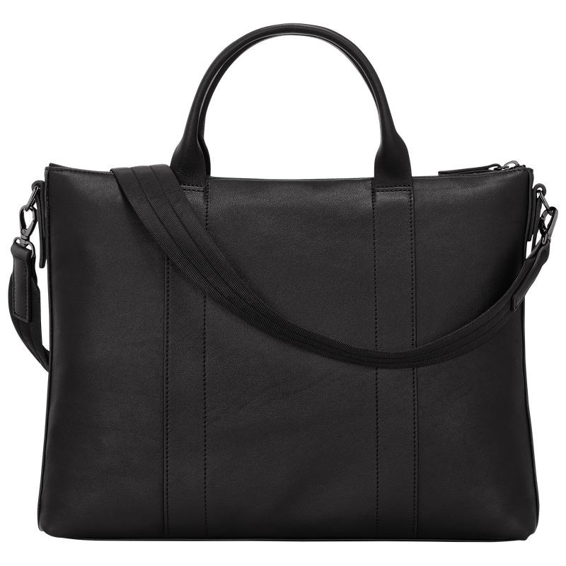 Black Women's Longchamp 3D Briefcase | 76248-HQDF