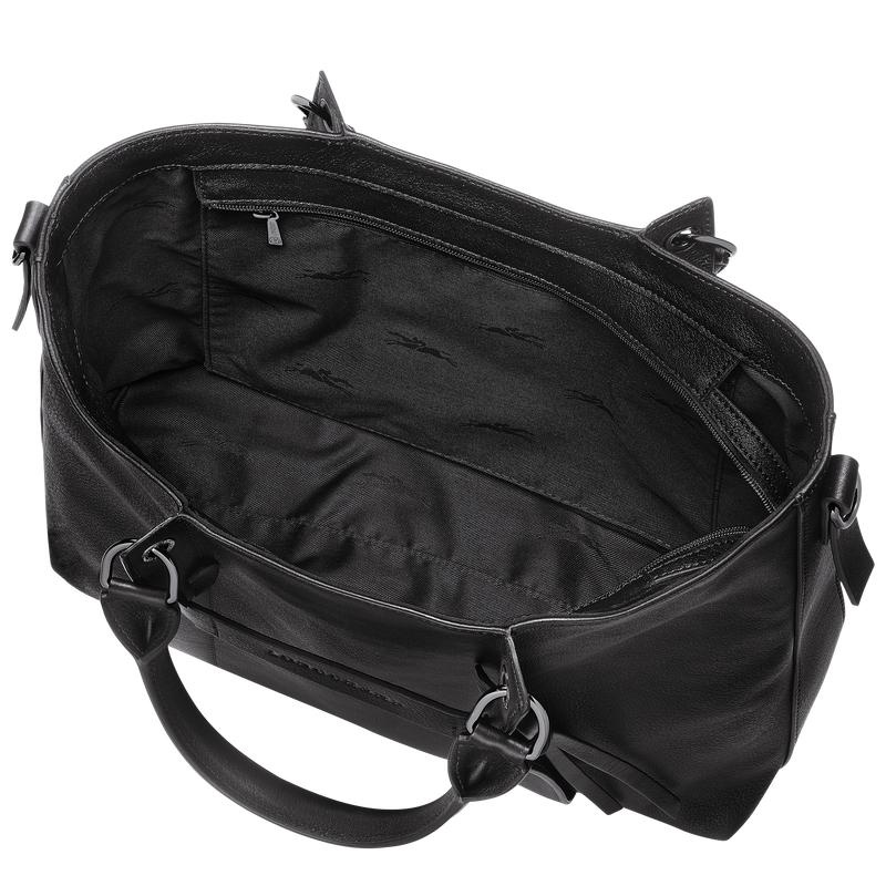 Black Women's Longchamp 3D L Handbags | 91357-DJFZ