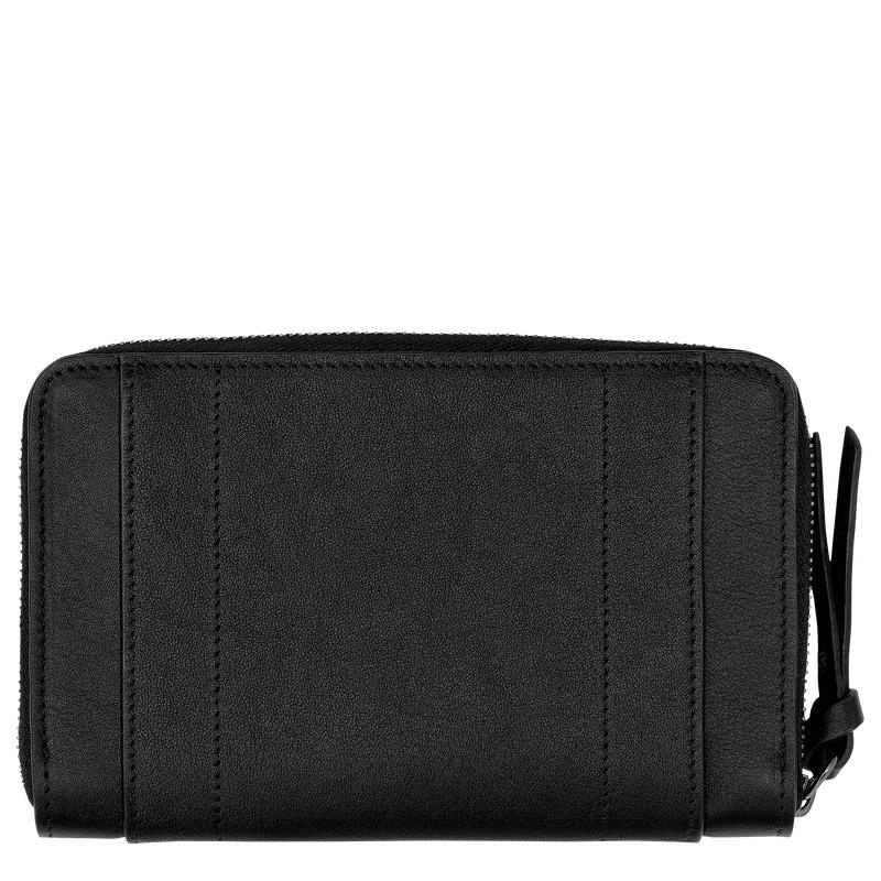 Black Women's Longchamp 3D Wallets | 67183-GNVS