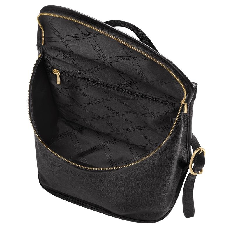 Black Women's Longchamp Le Foulonné Backpacks | 28103-SDRI