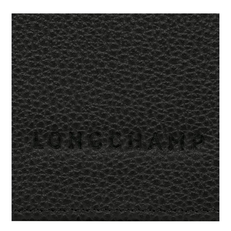 Black Women's Longchamp Le Foulonné Continental Wallets | 04158-LBNR