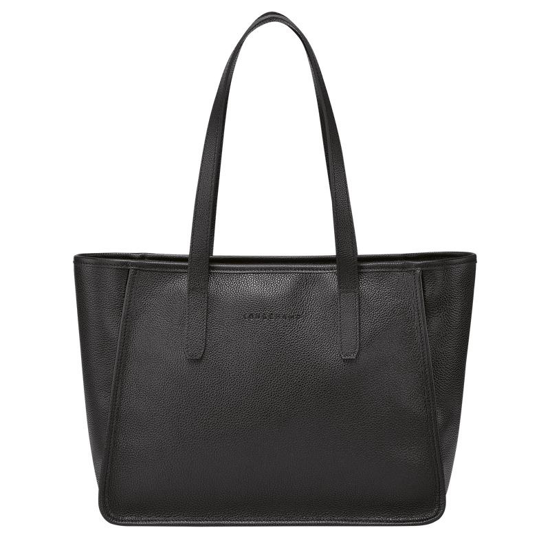 Black Women\'s Longchamp Le Foulonné L Tote Bag | 53712-FSUD