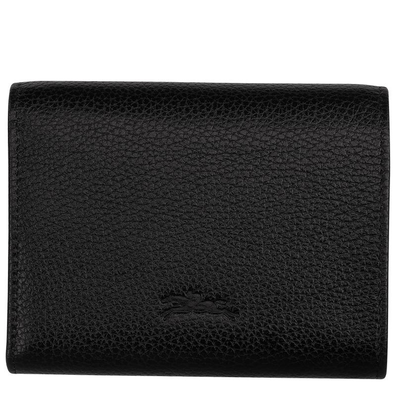 Black Women's Longchamp Le Foulonné Wallets | 62701-SCJO