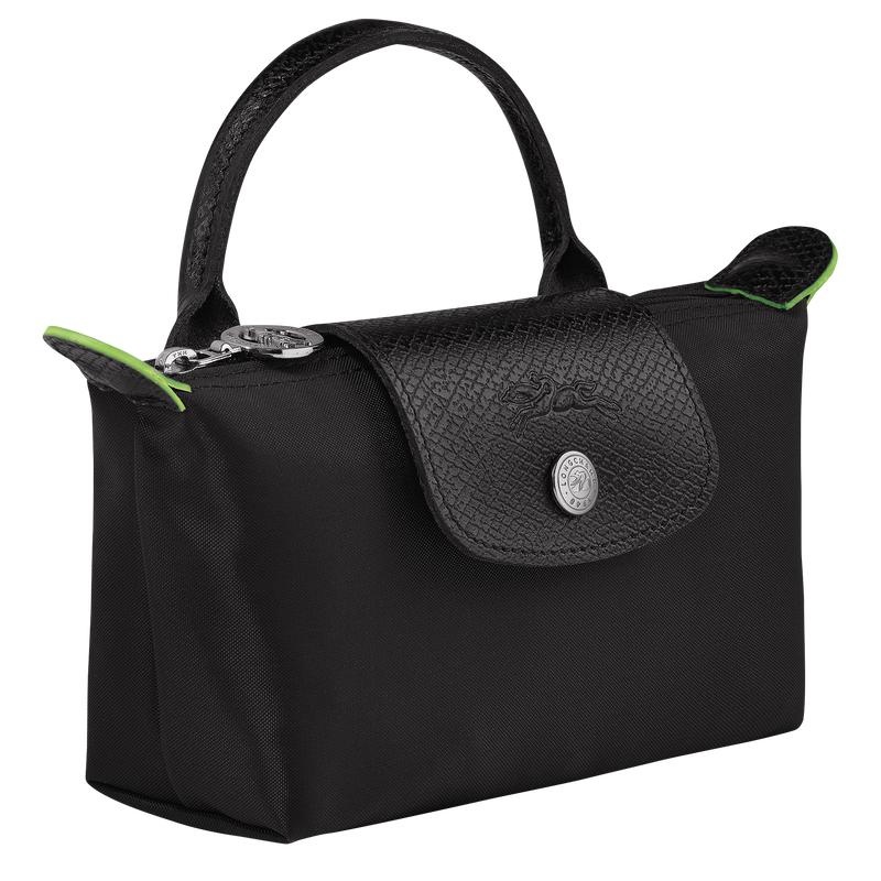 Black Women's Longchamp Le Pliage Green with handle Pouches | 07213-EPMY