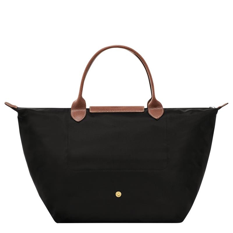 Black Women's Longchamp Le Pliage Original M Handbags | 91487-GZUL