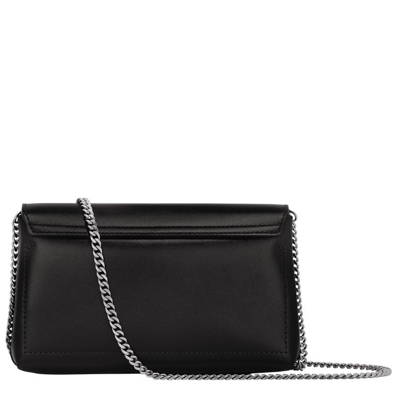 Black Women's Longchamp Roseau Clutch Purse | 94082-DQRH