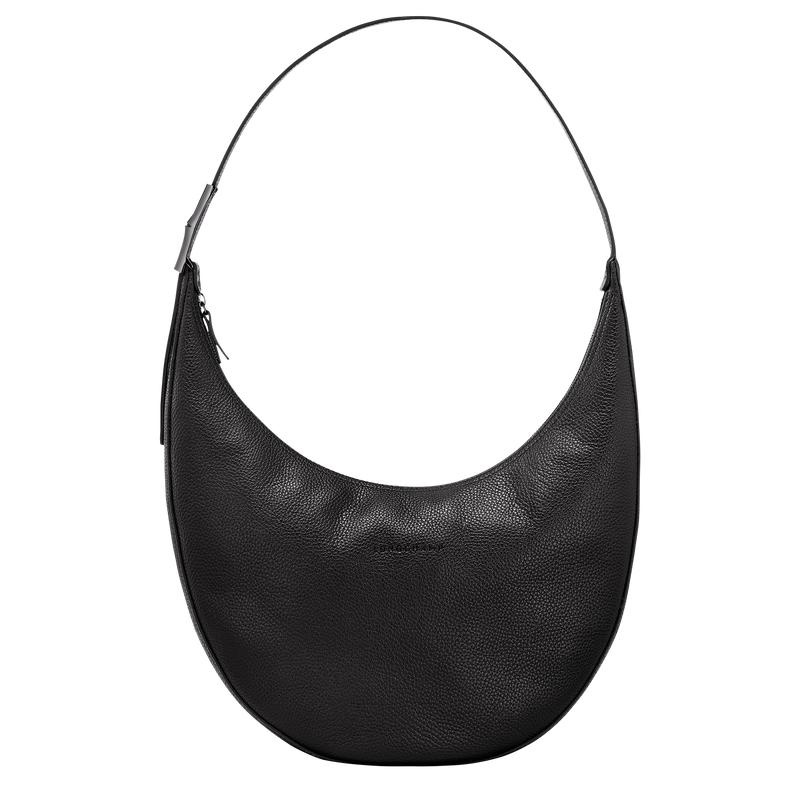 Black Women\'s Longchamp Roseau Essential L Crossbody Bags | 18743-DMRY