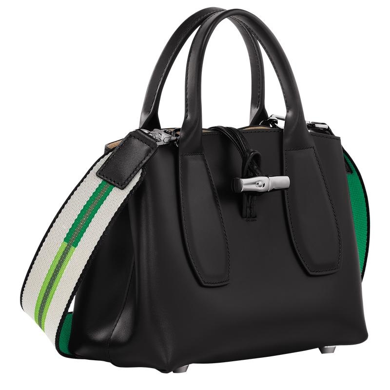 Black Women's Longchamp Roseau S Handbags | 84031-KSJR