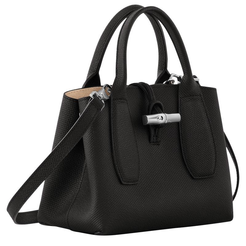 Black Women's Longchamp Roseau S Handbags | 50138-TROK