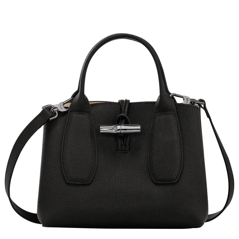 Black Women\'s Longchamp Roseau S Handbags | 50138-TROK