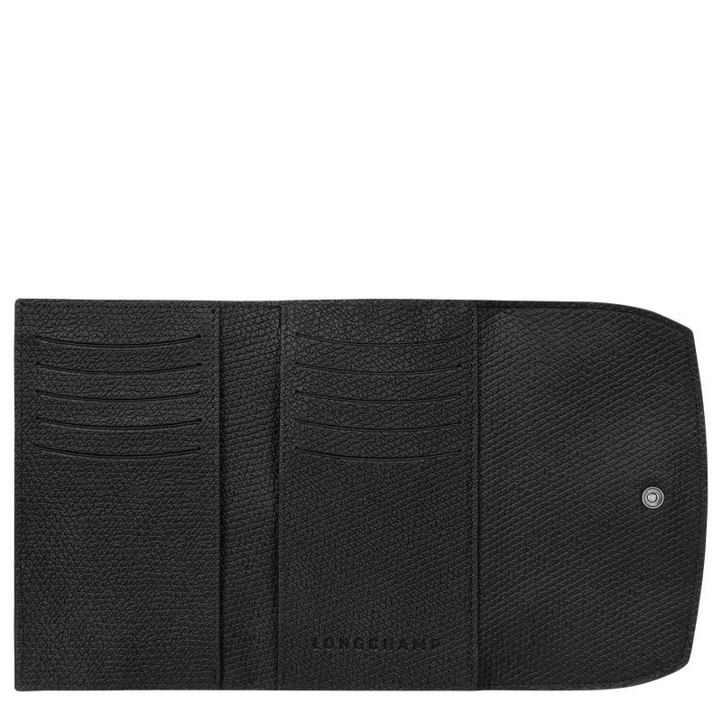 Black Women's Longchamp Roseau Wallets | 64319-IPEA