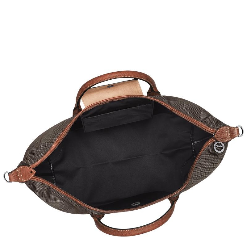 Brown Men's Longchamp Boxford S Travel Bags | 17429-SVGP