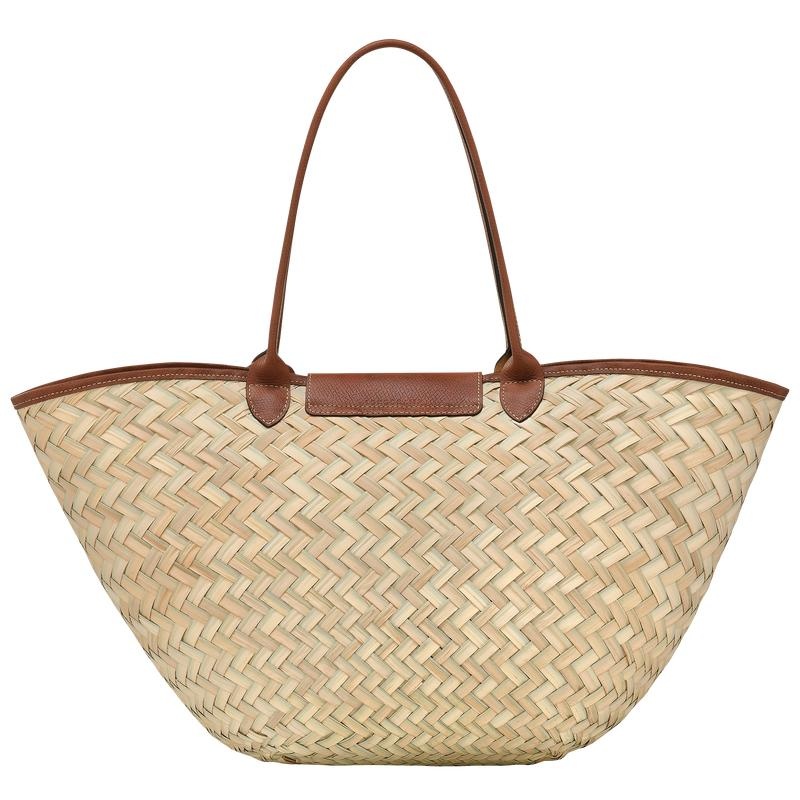 Brown Women's Longchamp Le Panier Pliage XL Basket Bag | 72819-HDQT