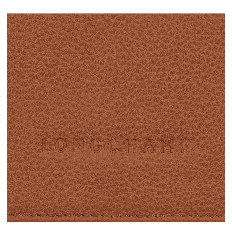 Caramel Brown Men's Longchamp Le Foulonné Wallets | 93617-OGBU