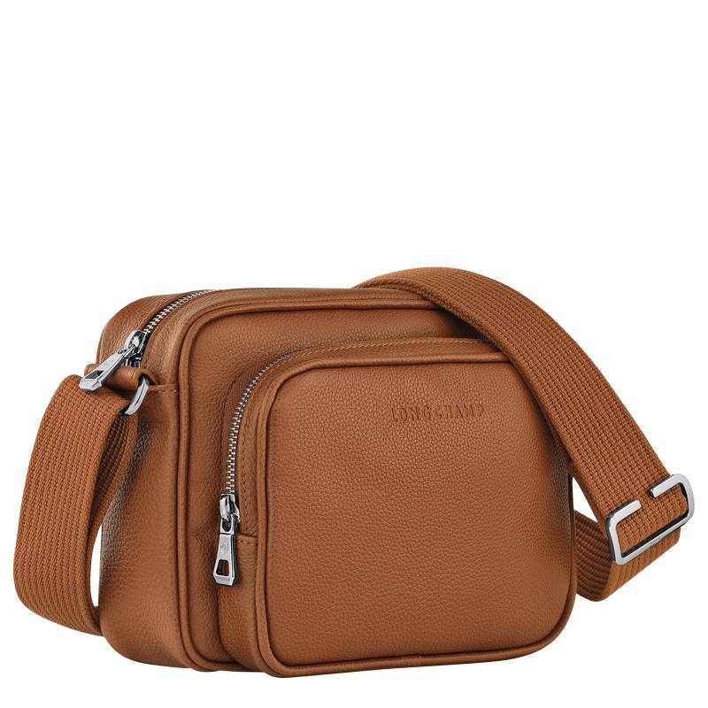 Caramel Brown Men's Longchamp Le Foulonné S Camera Bag | 04812-MCQW