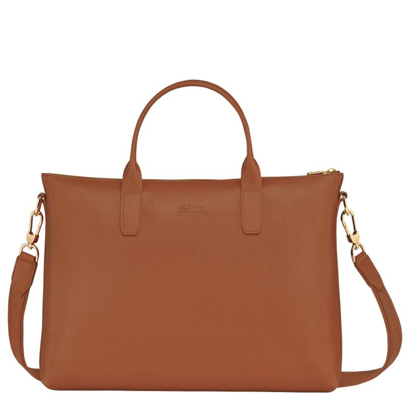 Caramel Brown Men's Longchamp Le Foulonné S Briefcase | 26304-RISO