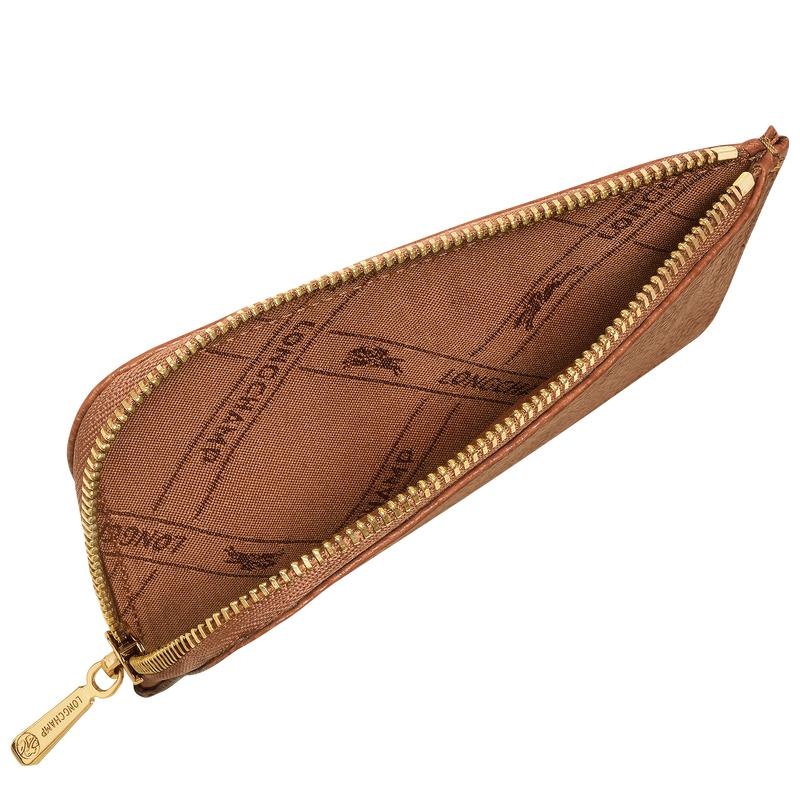 Caramel Brown Women's Longchamp Le Foulonné Cardholders | 12760-KOJX