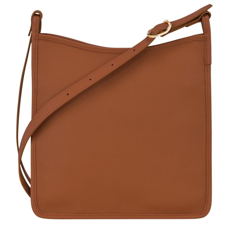 Caramel Brown Women's Longchamp Le Foulonné M Crossbody Bags | 76920-EULX