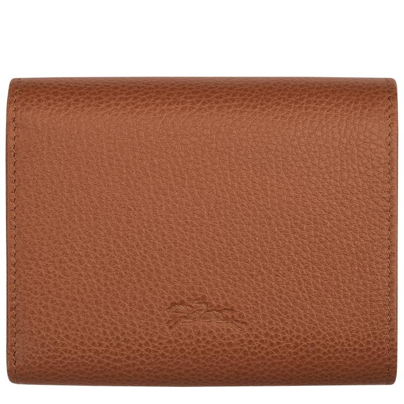 Caramel Brown Women's Longchamp Le Foulonné Wallets | 30962-DLNE