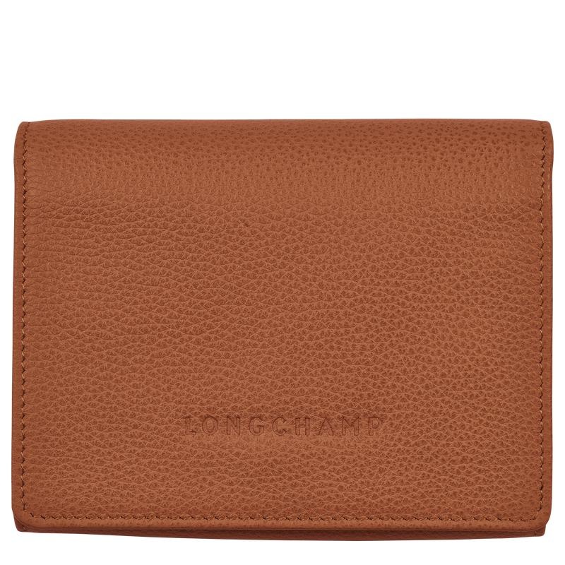 Caramel Brown Women\'s Longchamp Le Foulonné Wallets | 30962-DLNE