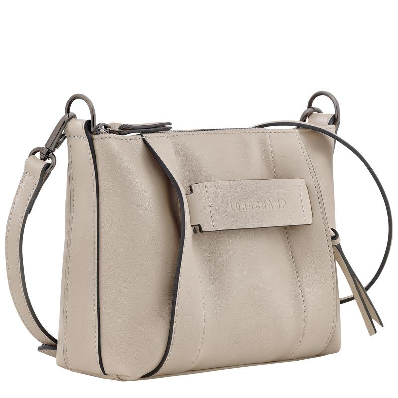 Clay Grey Women's Longchamp 3D S Crossbody Bags | 46835-DQOA