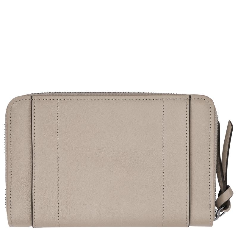 Clay Grey Women's Longchamp 3D Wallets | 56839-QWXO