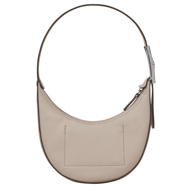 Clay Grey Women's Longchamp Roseau Essential S Hobo Bags | 90265-FQYE