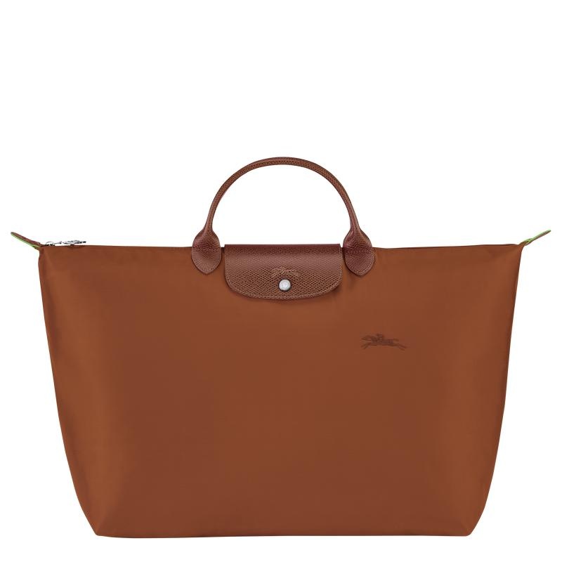 Cognac Brown Men\'s Longchamp Le Pliage Green S Travel Bags | 79245-TRLN