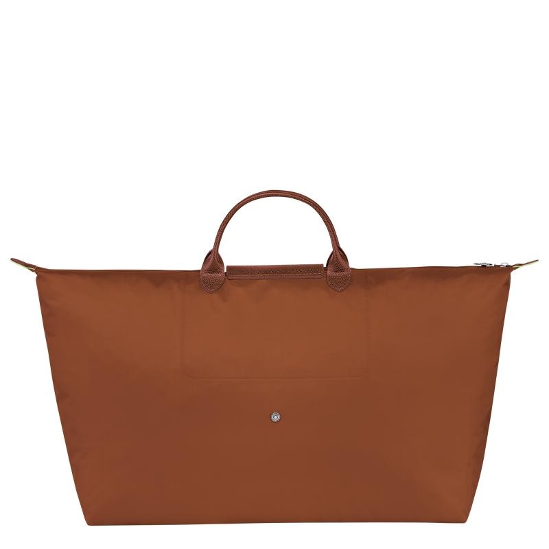 Cognac Brown Men's Longchamp Le Pliage Green M Travel Bags | 07694-YASW