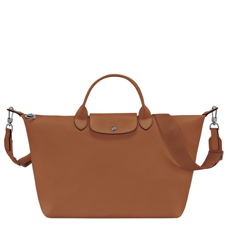 Cognac Brown Men\'s Longchamp Le Pliage Xtra L Handbags | 23958-NHYD