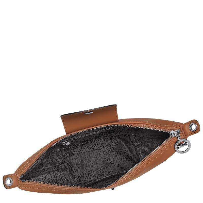 Cognac Brown Men's Longchamp Le Pliage Xtra XS Crossbody Bags | 03478-LMKH